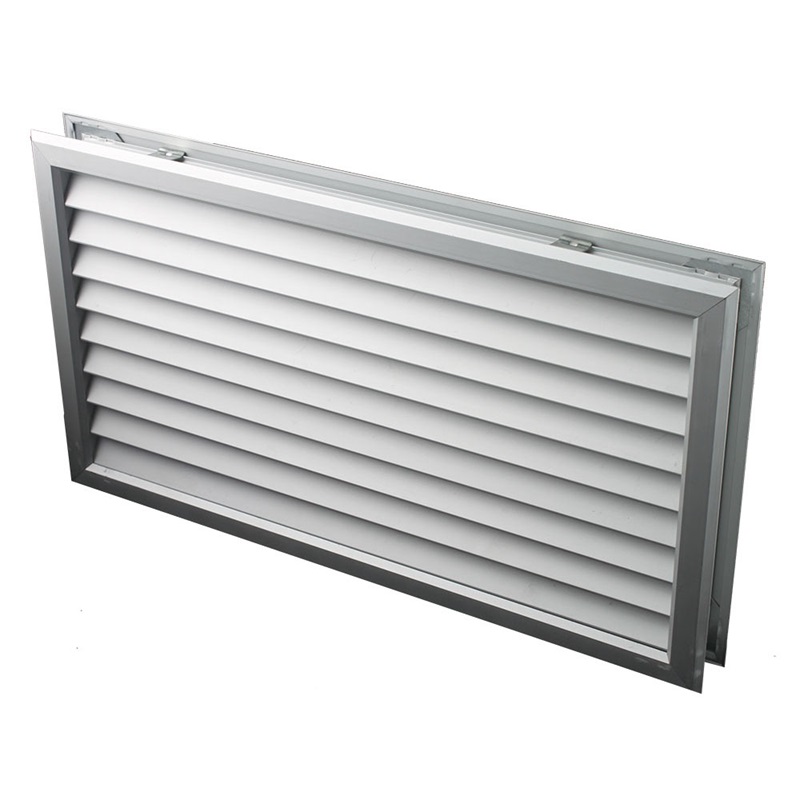 Customized Hvac Ventilation V Type Transfer Bathroom Decorative Aluminum Fresh Air Louver Door Grille DG-A