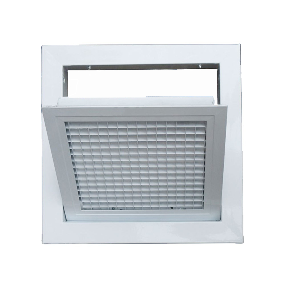 Customed Hvac System Aluminum Ceiling Door-Hinged Vent Egg Crate Return Air Grille EG-H