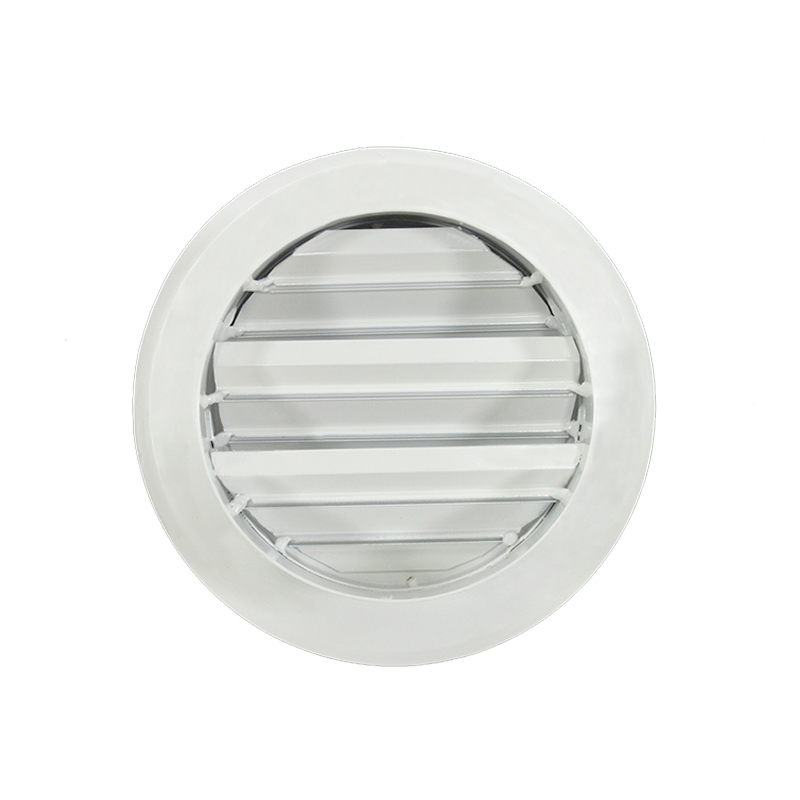 Wholesale Aluminum Round Waterproof Exhaust Grille Vent Fresh Air Louver With  Screen Mesh FL-AR