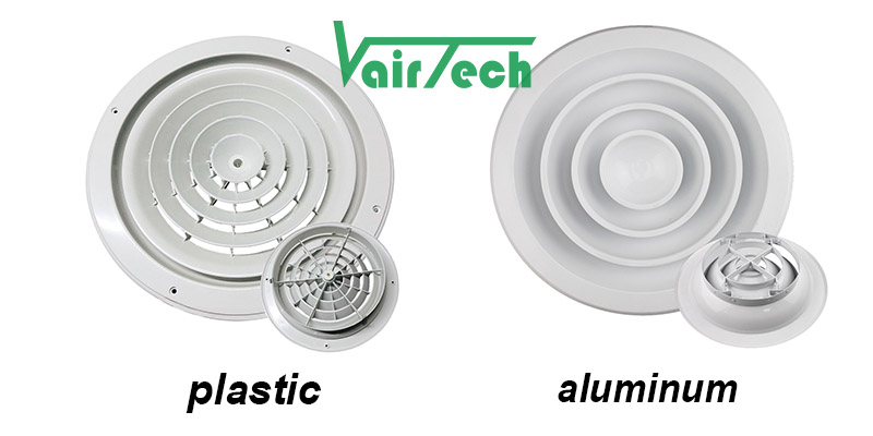 What is the difference between plastic vents and metal vents?