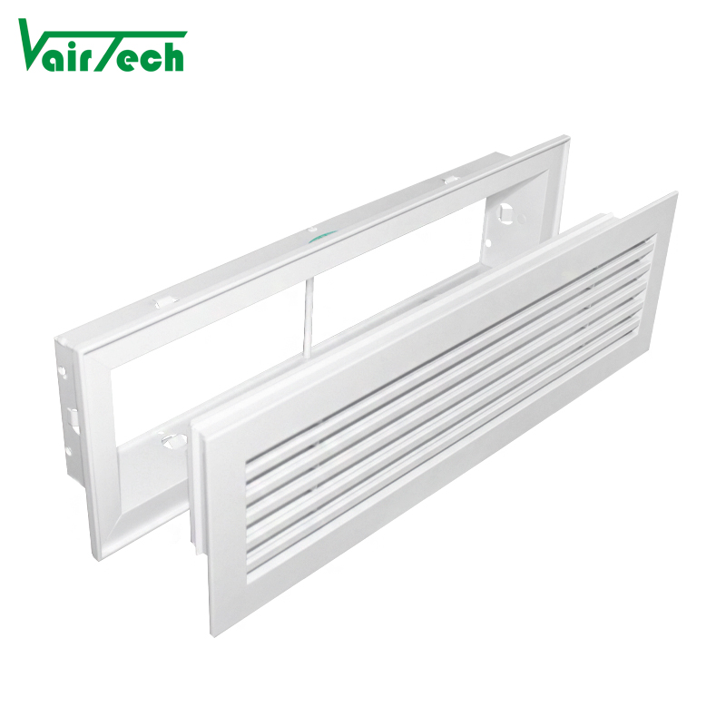 Hvac System Aluminum Removeable 0 Degree Linear Bar Air Grille For Ventilation