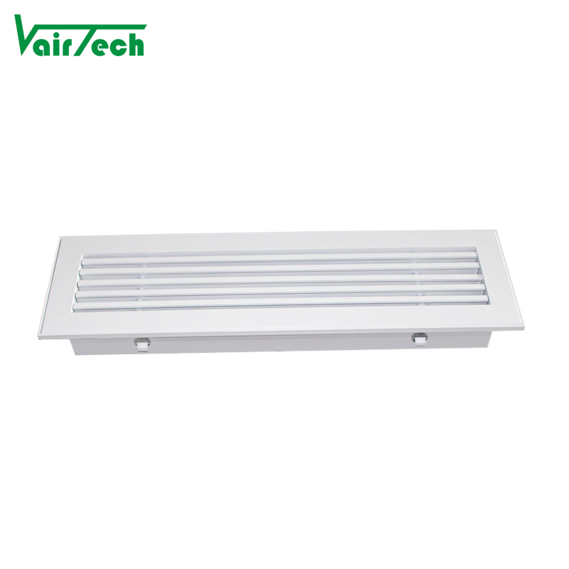 Hvac System Aluminum Removeable 0 Degree Linear Bar Air Grille For Ventilation