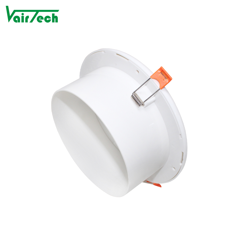 Hvac System Round Plastic Air Vent Grille Cover Air Conditioning Diffuser White Disc Air Valve