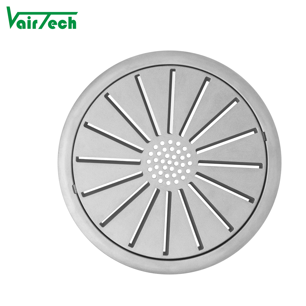 Hvac Round Floor Air Grille Aluminum High Load Bearing Detachable Ventilation Grille High Load Bearing