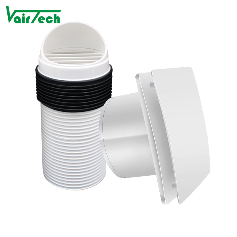 High Air volume Wall mounted Through Wall Ventilation Pipe For Bathroom