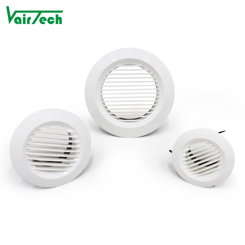 Hvac System Parts Disc Air Vents Plastic Round Air Exhaust air grills for ventilation air vent cover