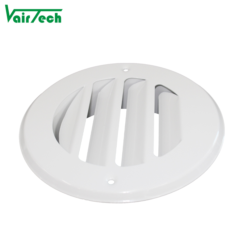 Waterproof Round Return Air Grille Outdoor Plastic White Air Vent For Ventilation