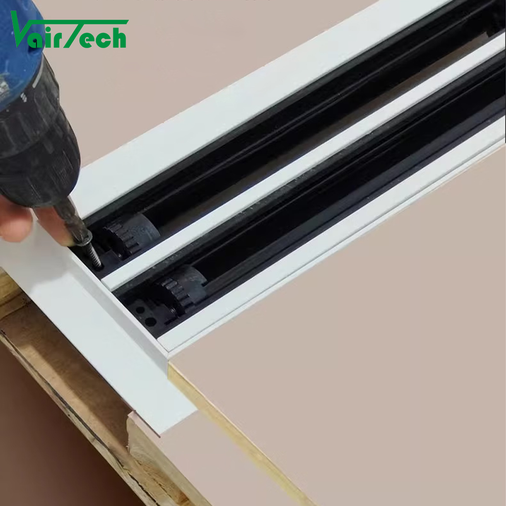 Hvac Hidden Linear Slot Diffuser Air Conditioner Vav Air Diffuser ALuminum Ventilation Grille