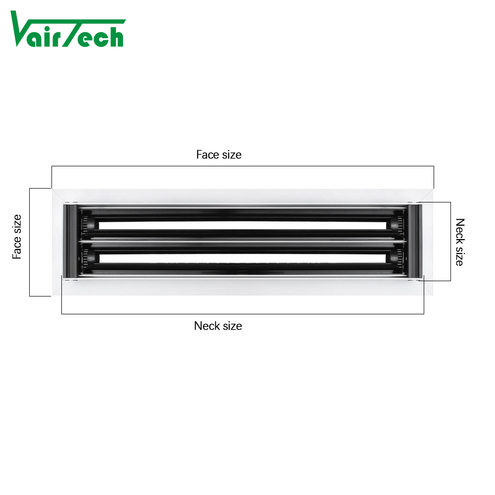 Hvac Hidden Linear Slot Diffuser Air Conditioner Vav Air Diffuser ALuminum Ventilation Grille