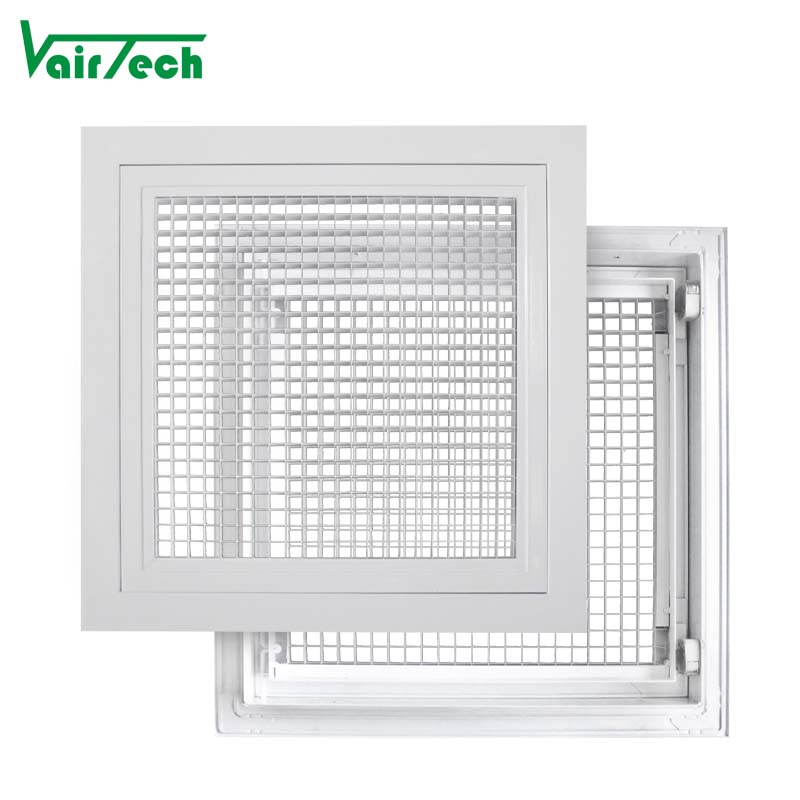 Aluminum Egg Crate Grille Hinged Type Detachable Panel Return Air Grille Ceiling Square Ventilation Grille