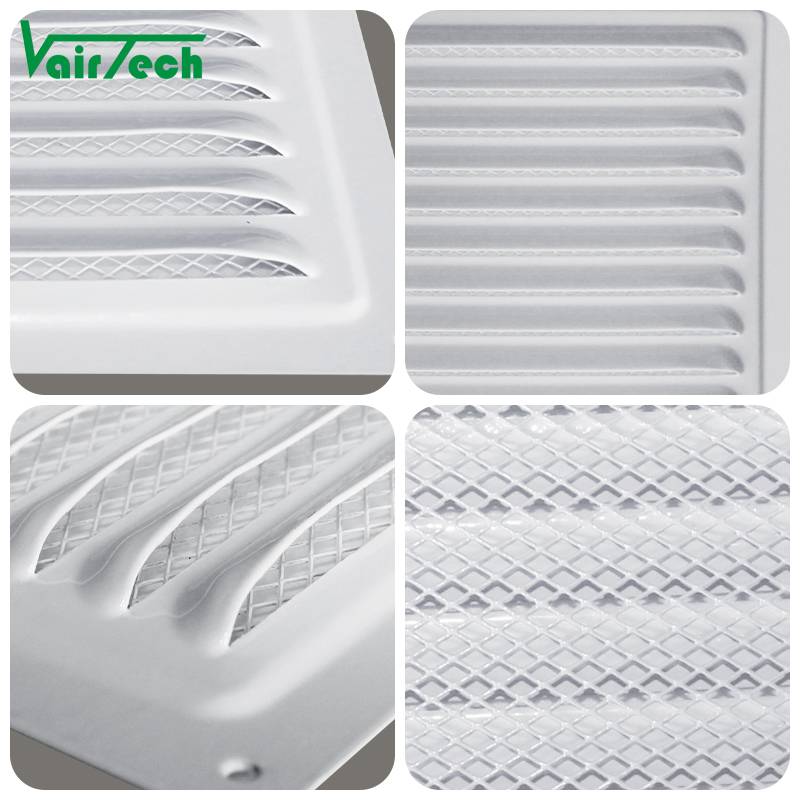 High Quality Stamped Air Ventilation Return Air Grille Bathroom Exhaust Fan Return Air Grille for Ventilation