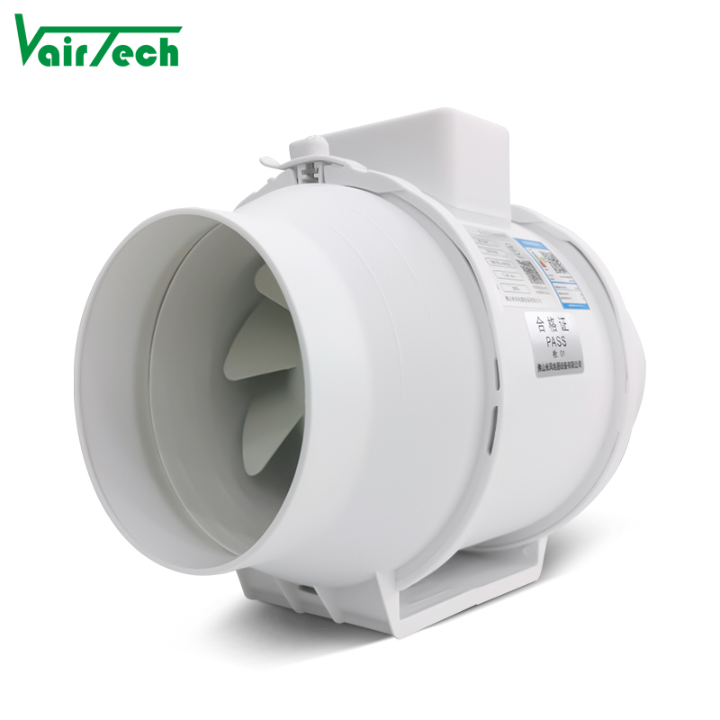 Customized Logo Brand 6 8 10 Inch Mixed Flow Inline Duct Fan Air Extractor Low Noise Grow Tent Hydroponic Mix Flow Duct Fan