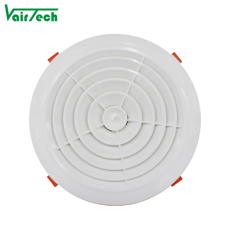 Hvac System Air Conditioning Vent Abs Plastic Grilles Air Conditioner Vent Cover Ceiling Plastic Round Air Vents