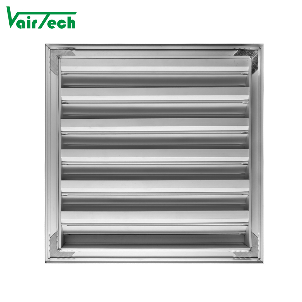 Waterproof Louver Aluminum Outdoor Return Air Grille Wallmount Exhaust Ventilation Rainproof Louver