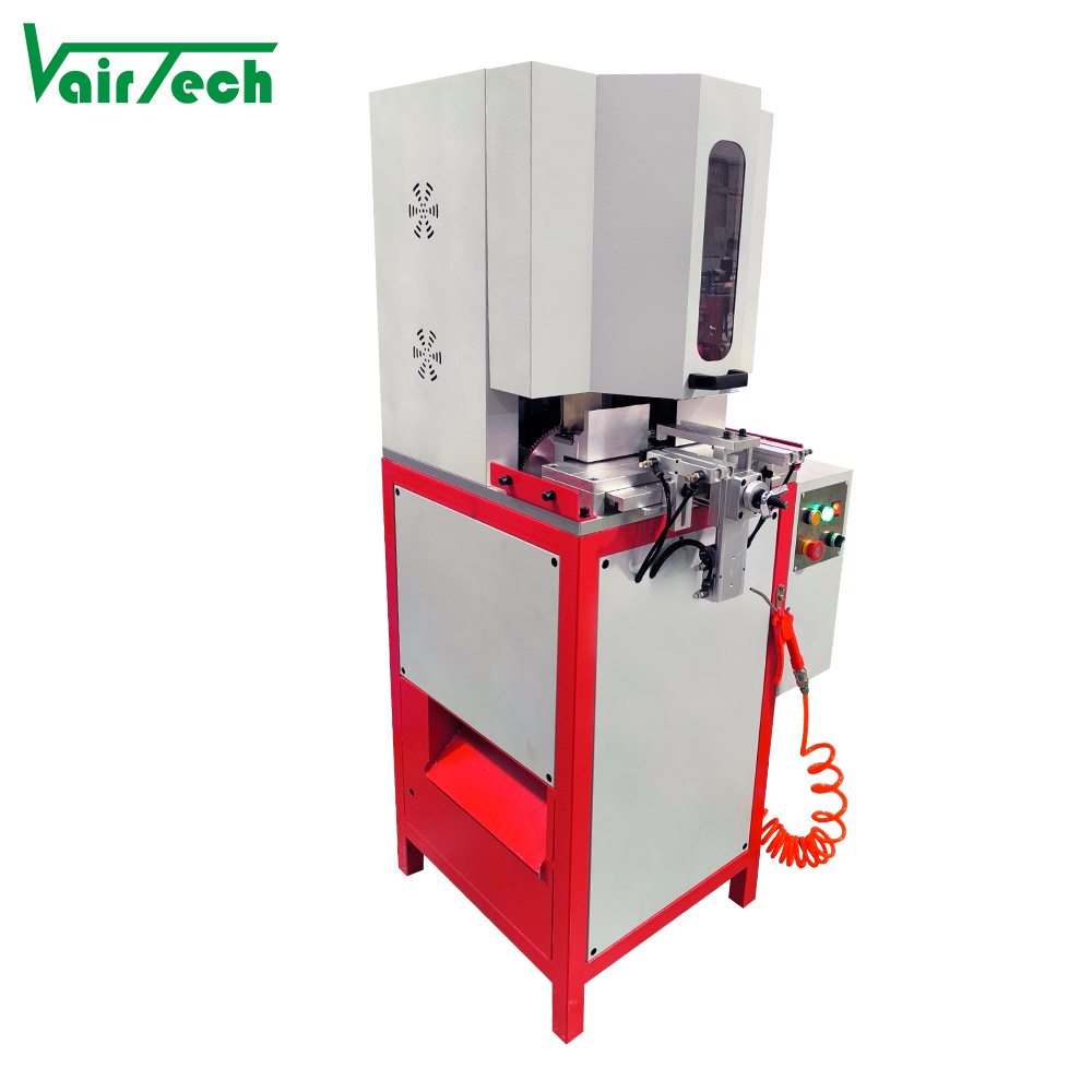 Automatic Vertical Dual Cut Saw 45° Aluminum Cutting Punching Machine 450pcs/h for Production HVAC Air Grille Diffuser Frame