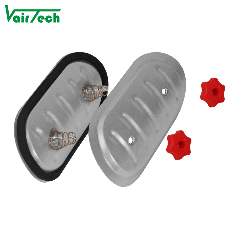 Oval Duct Access Door Galvanized Steel Arc Shape Access Panel for Ventilation Duct With Sealing Ring