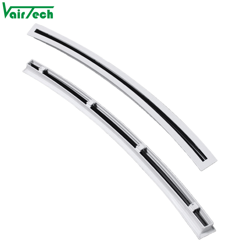 Customized Arc Curved Slot Diffuser Aluminum Ceiling Air Diffuser High-End Air Conditioner Air Register for Hvac System