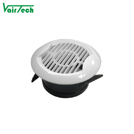 HVAC System Part Ventilation Round Exhaust Air Vent Cover Exhaust Extractor AC Outlet Extraction Removable Screen Louver Grille