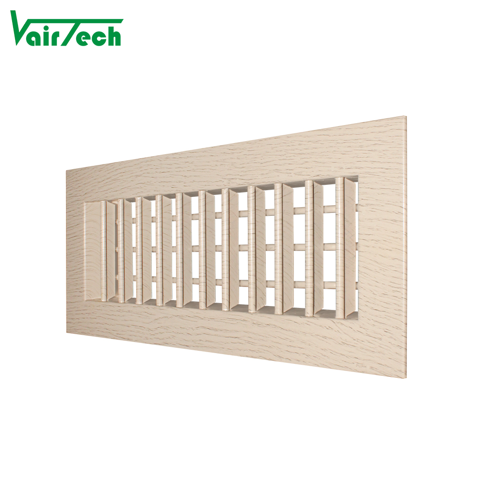 Vairtech Custom Wood-Grain Aluminum Double Deflection Grille - High-Strength Wall/Ceiling Supply & Return Air Vent