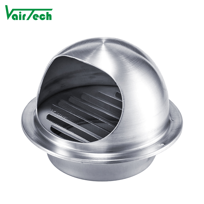 Stainless Steel Dryer Vent Cover Outside Round Wall Vent Cover Dryer Exhaust Vent for Bathroom Kitchen